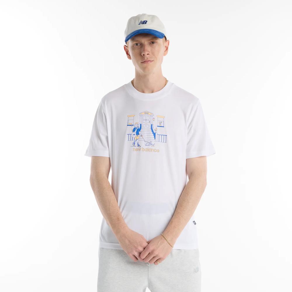 Pánske tričko New Balance MT61Y0XJWT - biele