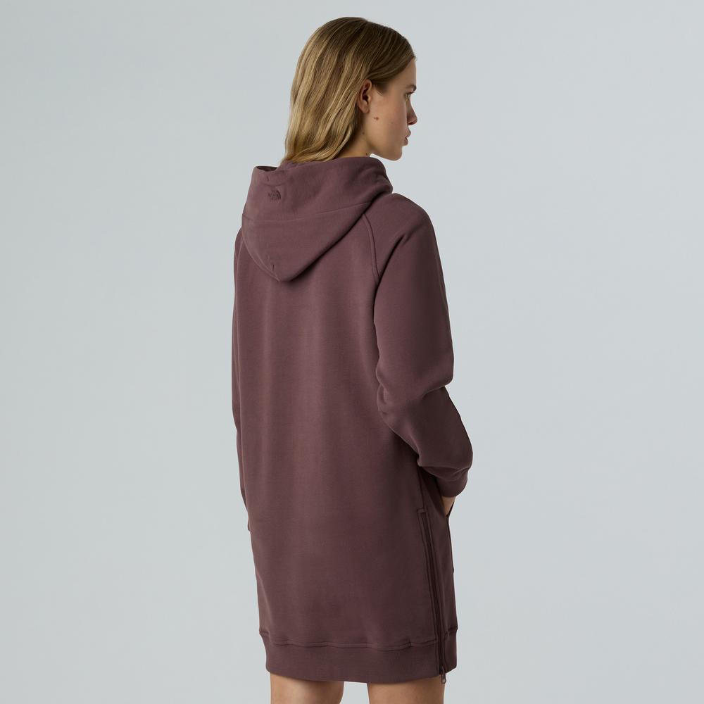 Šaty The North Face Relaxed Hooded 0A8E48BQ71 - hnedé