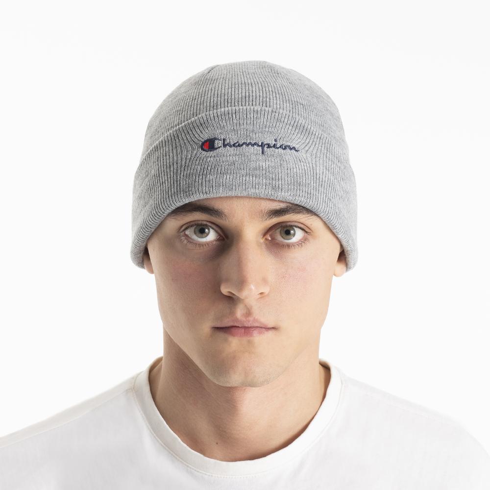 Čiapka Champion Script Logo Beanie 806064-EM021 - šedý