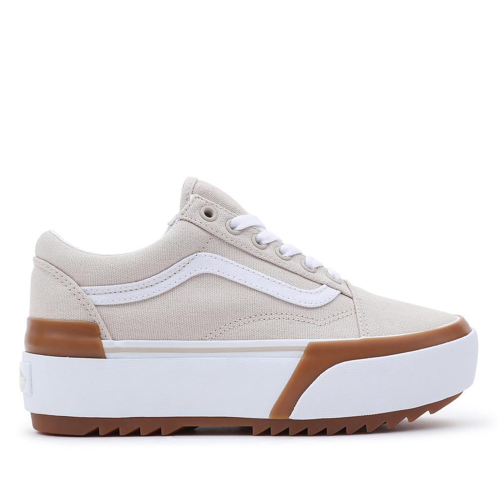 Topánky Vans Old Skool Stacked VN0A4U15BLL1 - béžové