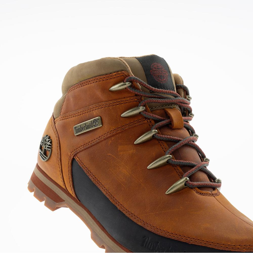 Pánske topánky Timberland Euro Sprint Mid Lace A2K84EJD - hnedé
