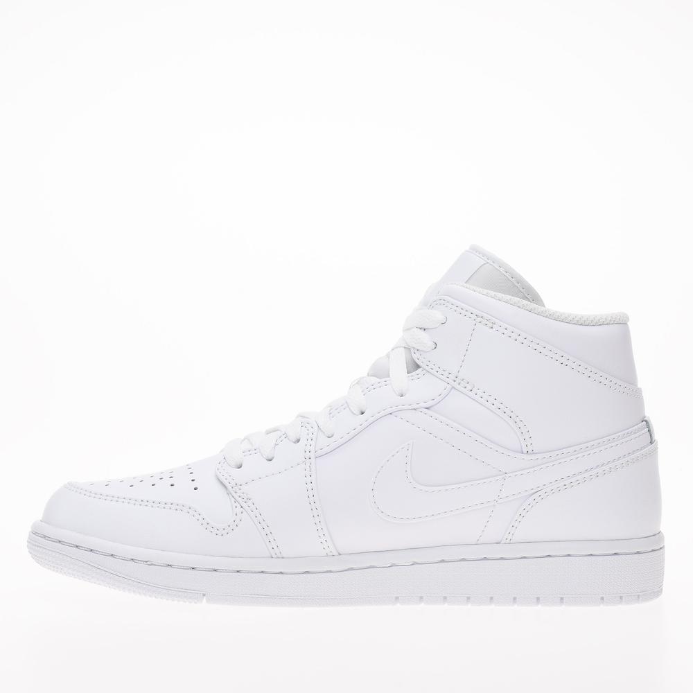 Topánky Nike Air Jordan 1 MID 554724-136 - biele