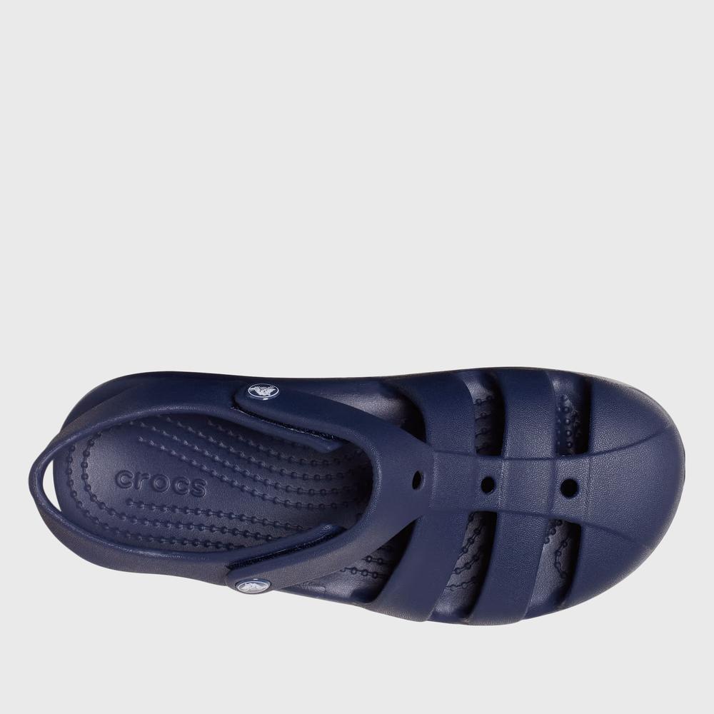 Detské sandále Crocs Classic Fisherman Sandal 210626-410 - tmavomodré