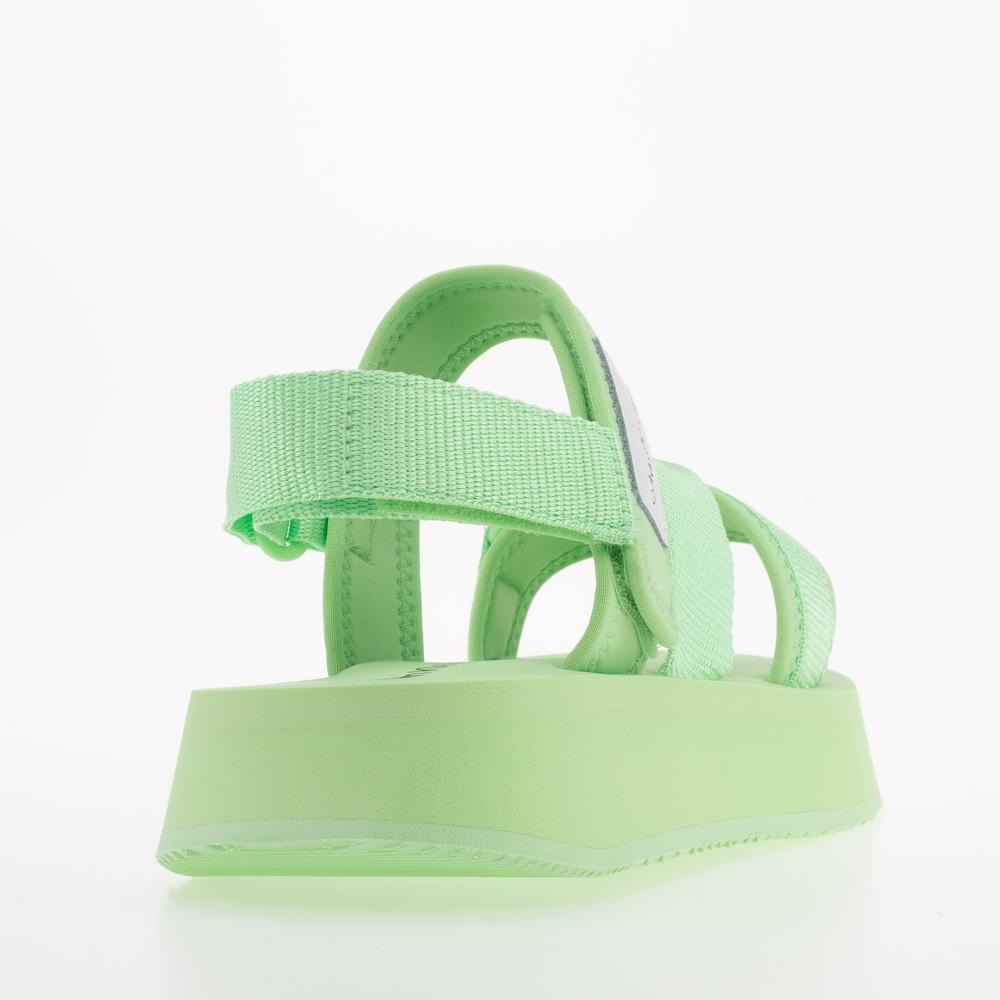 Sandále Calvin Klein Prefresato Sandal Badge YW0YW00967-0H9 - zelené