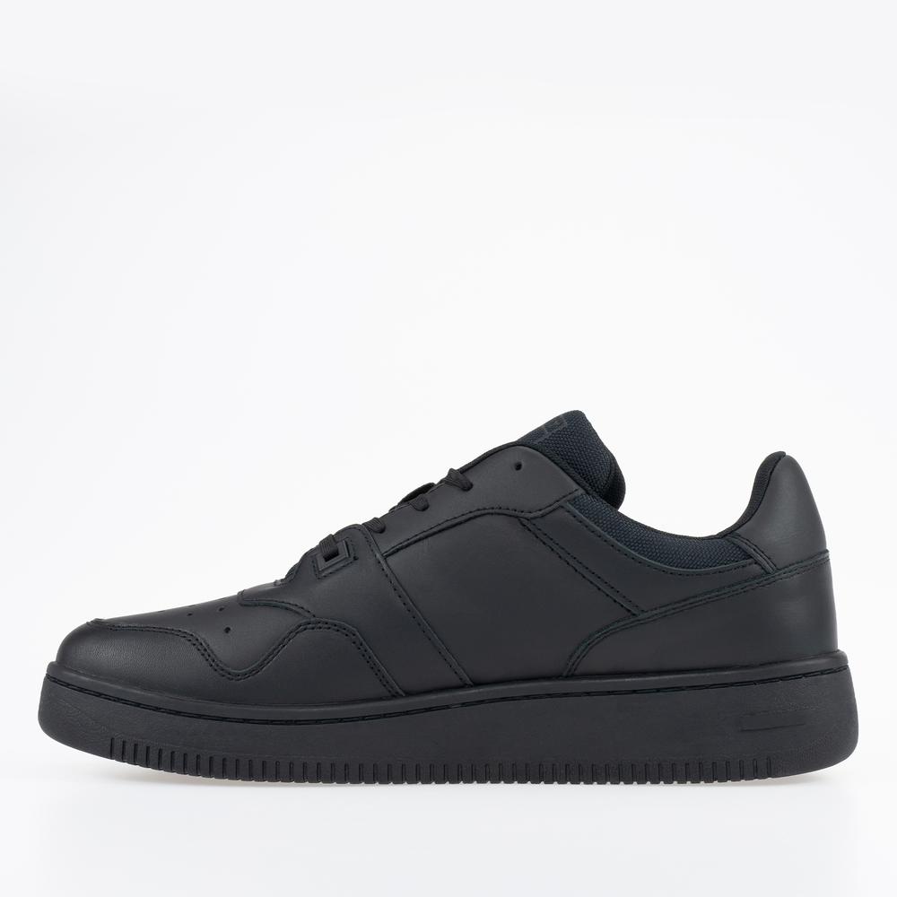 Topánky Tommy Jeans Retro Basket EM0EM00955-0GK - čierne