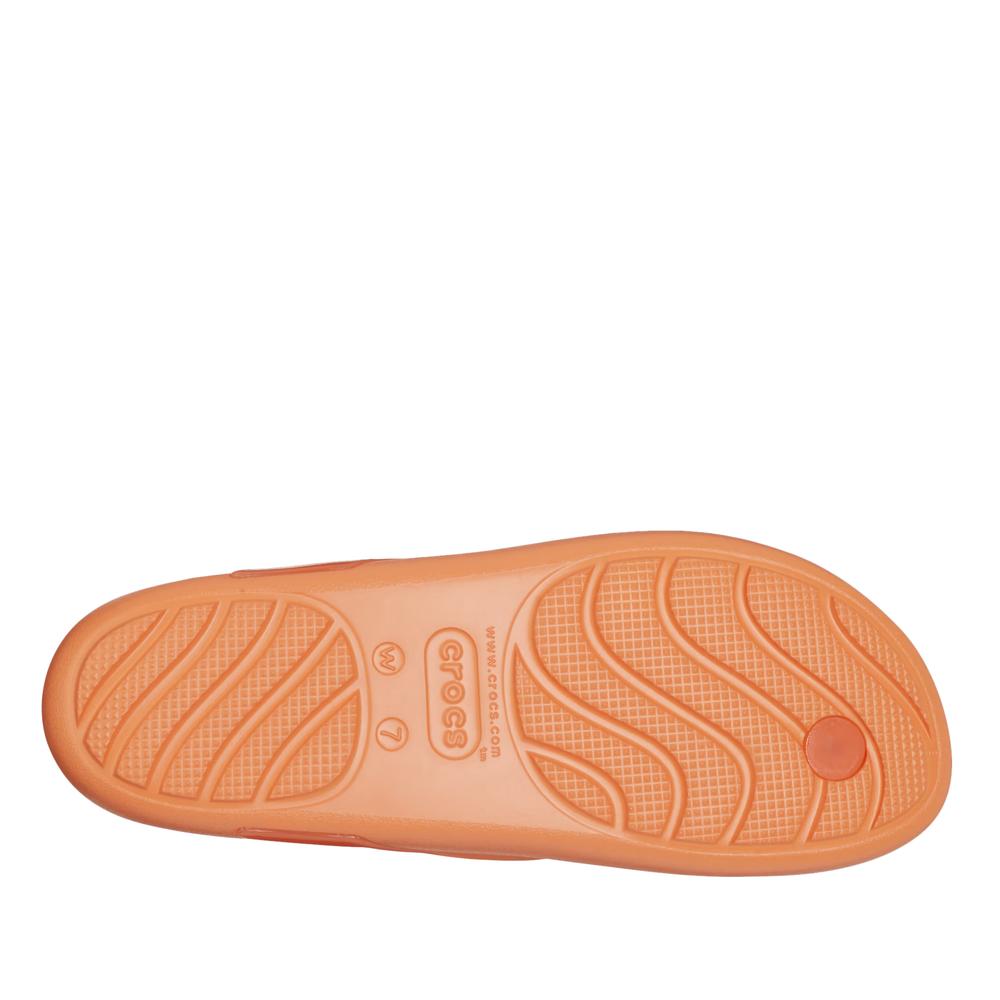Klapky Crocs Splash Glossy Flip 208534-83I - pomarančové
