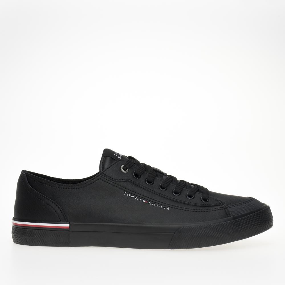 Topánky Tommy Hilfiger Corporate Vulc Leather FM0FM04953-BDS - čierne