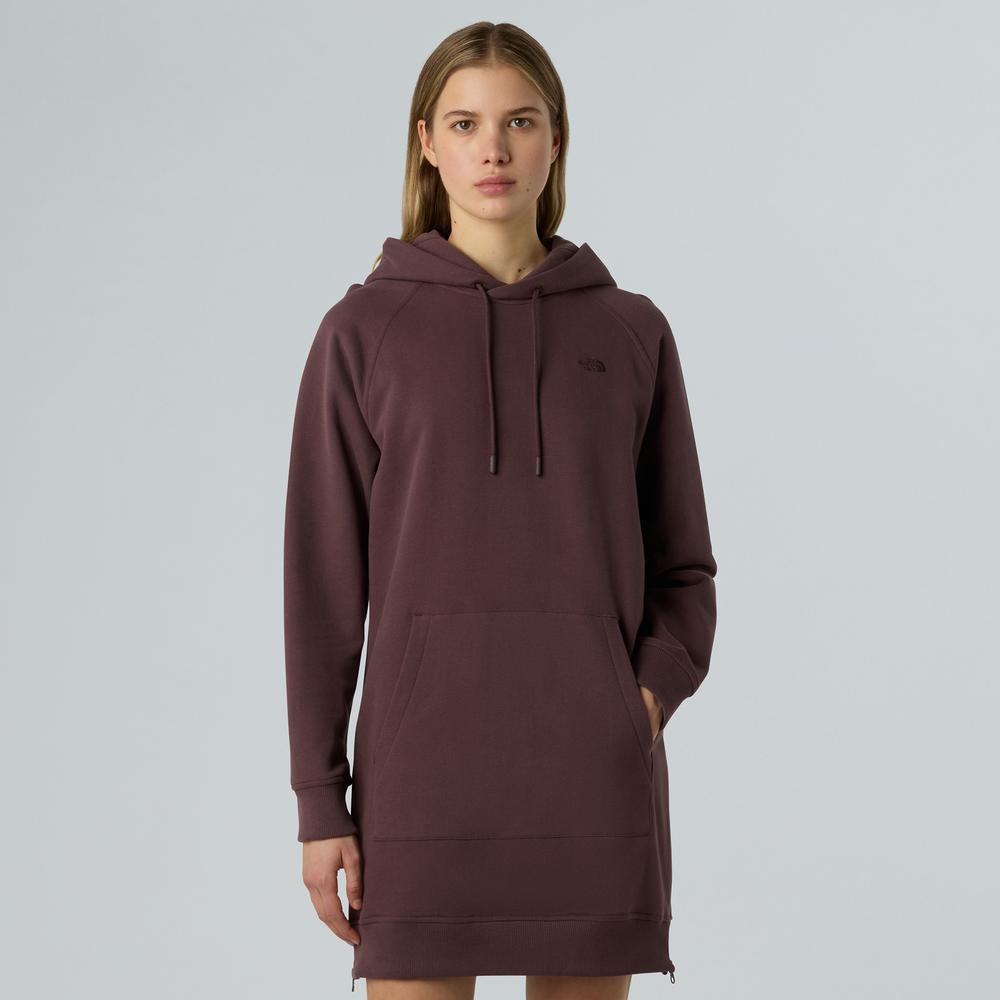 Šaty The North Face Relaxed Hooded 0A8E48BQ71 - hnedé