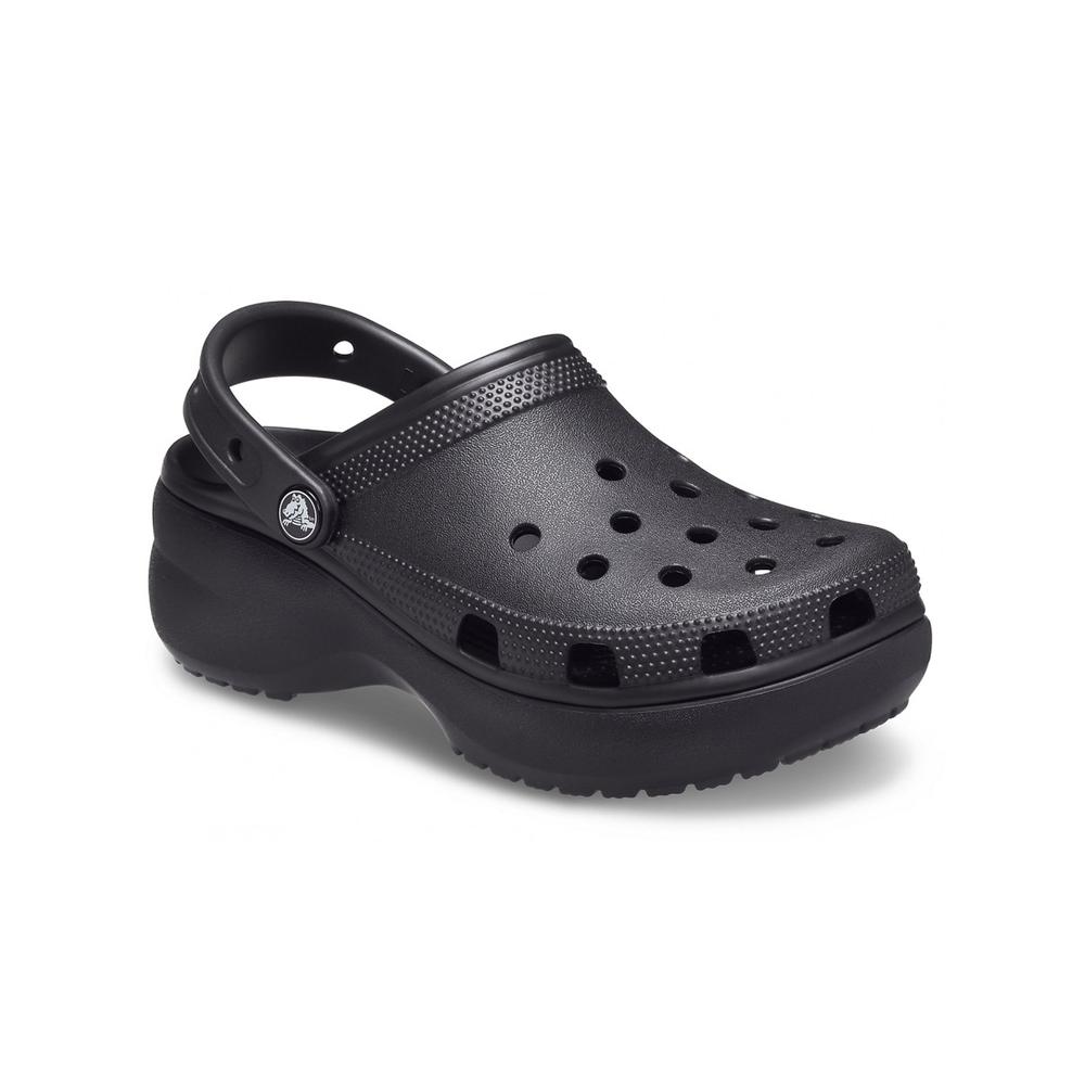 Klapky dámske Crocs Classic Platform Clog 206750-001 - čierne