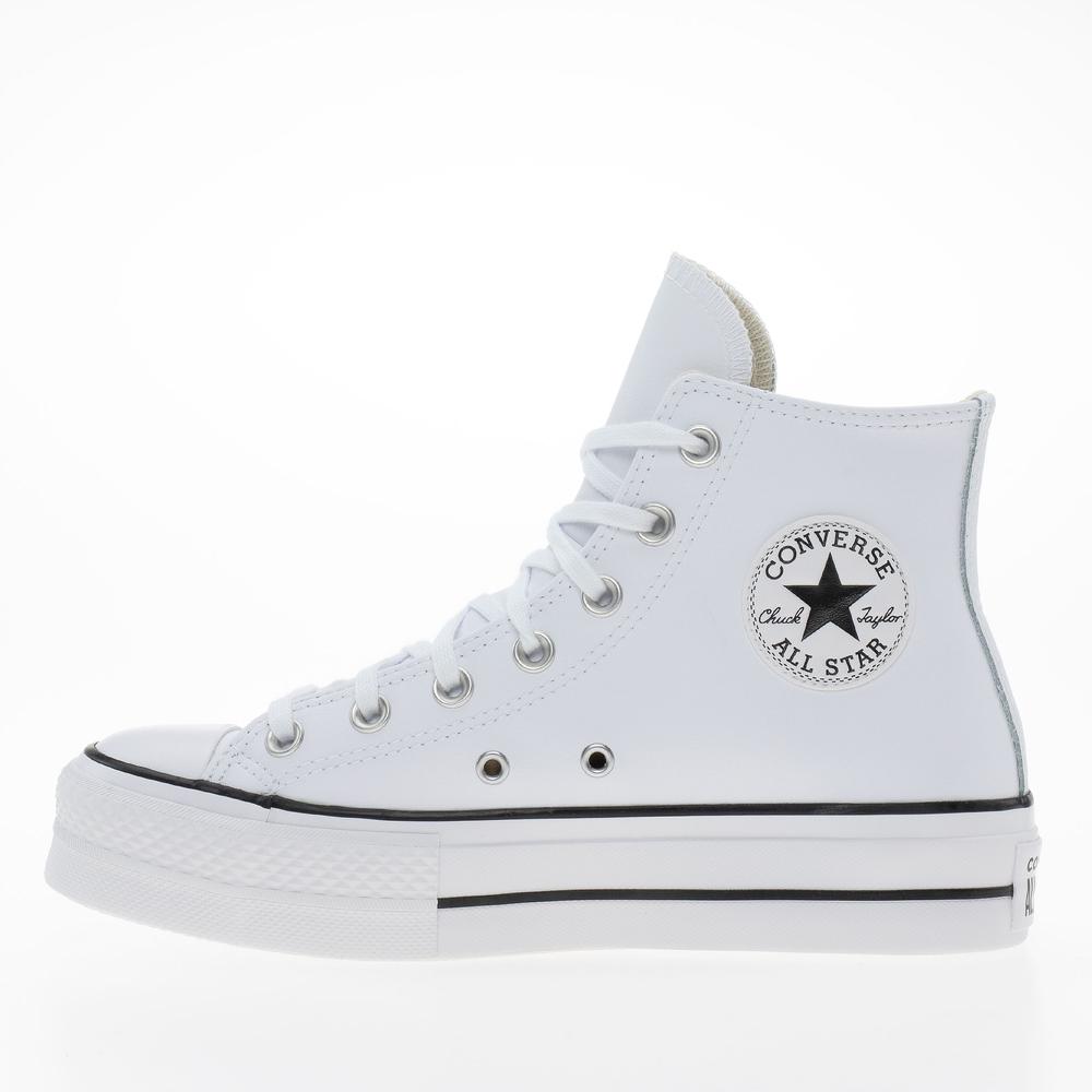 Topánky Converse Chuck Taylor All Star Lift Platform Leather 561676C - biele