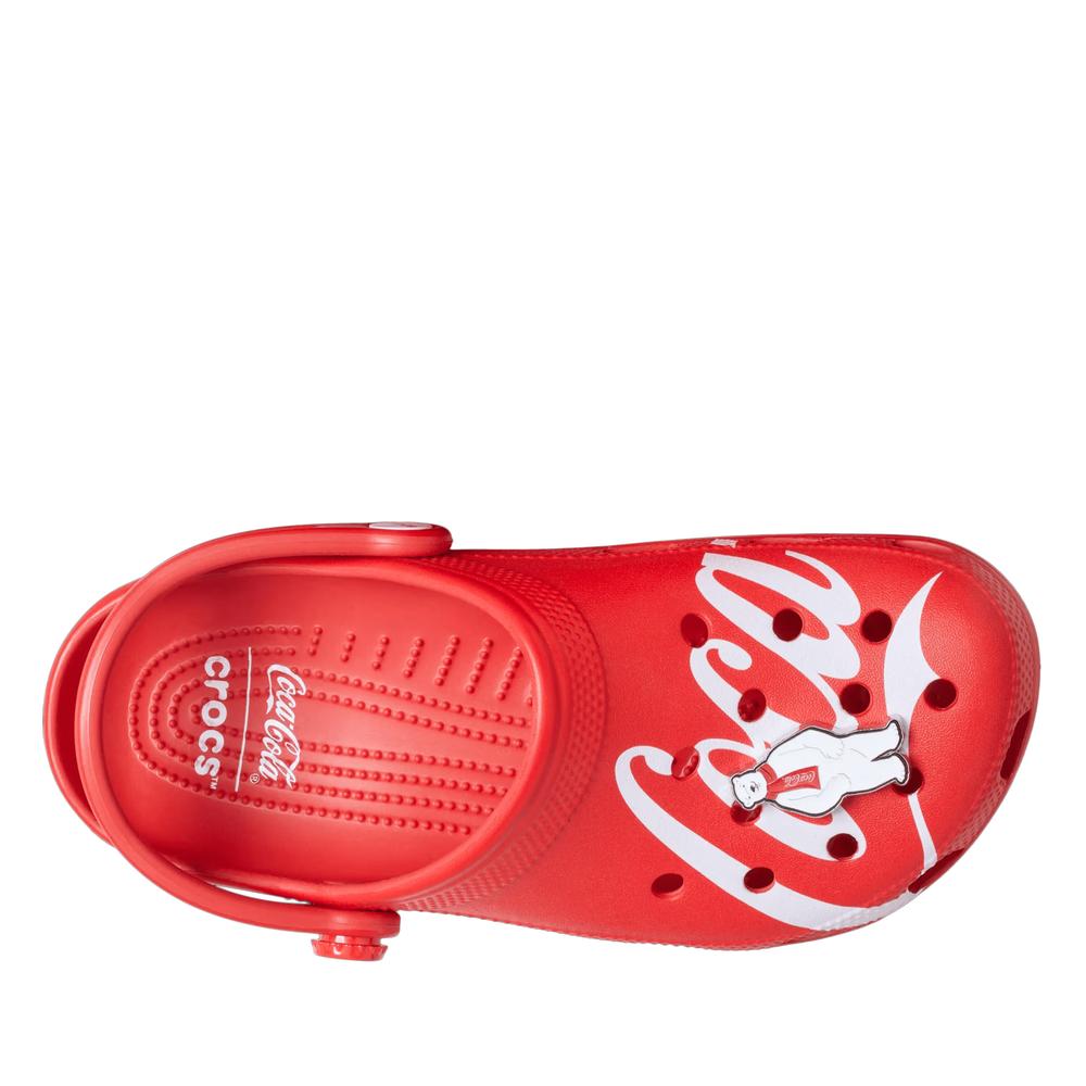Klapky Crocs Coca Cola Classic Clog 212129-90H - červené