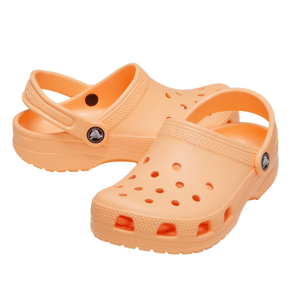 Klapky mládež Crocs Classic Clog 206991-86A - pomarančové