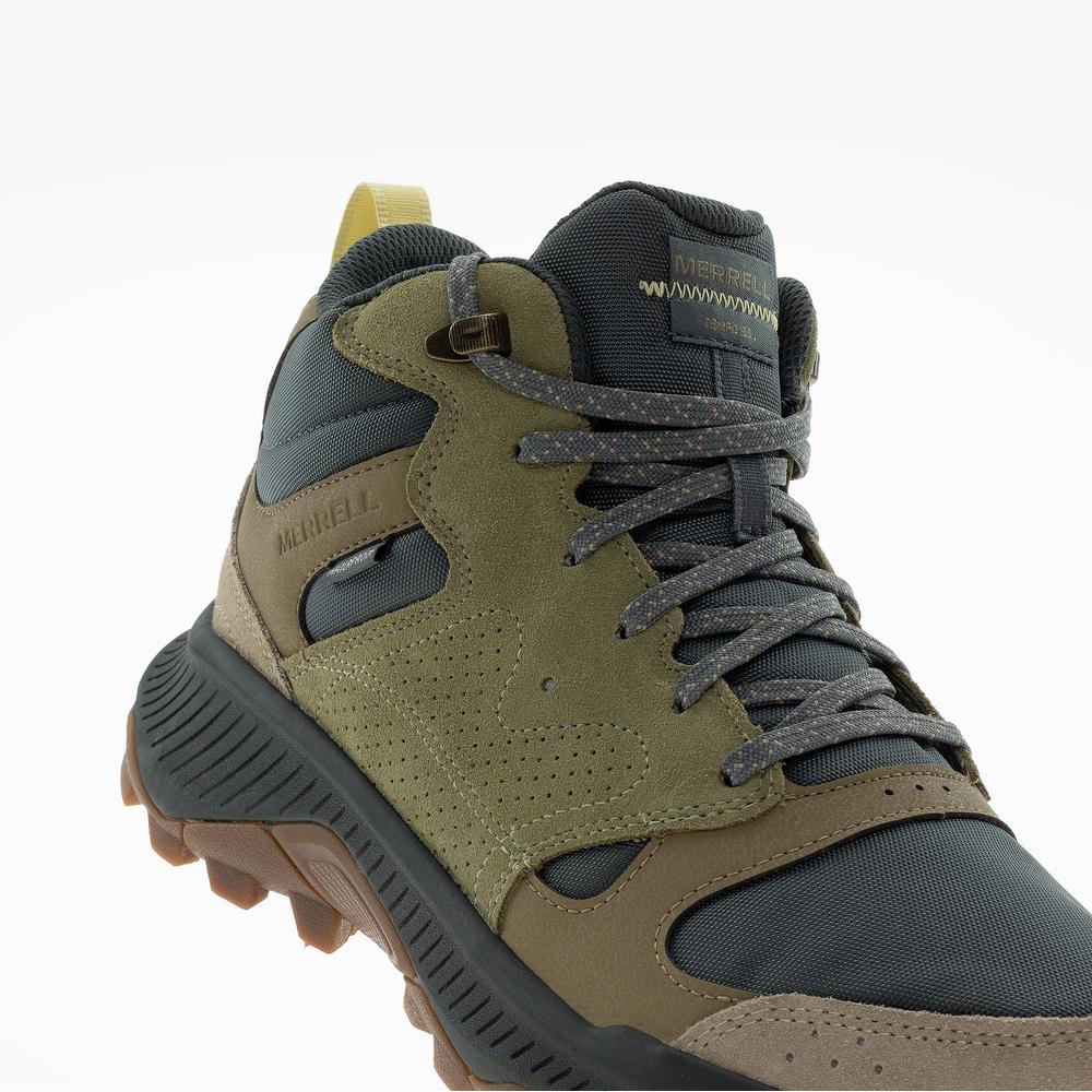 Pánske topánky Merrell Tempo Sol Mid Waterproof J038941 - zelené