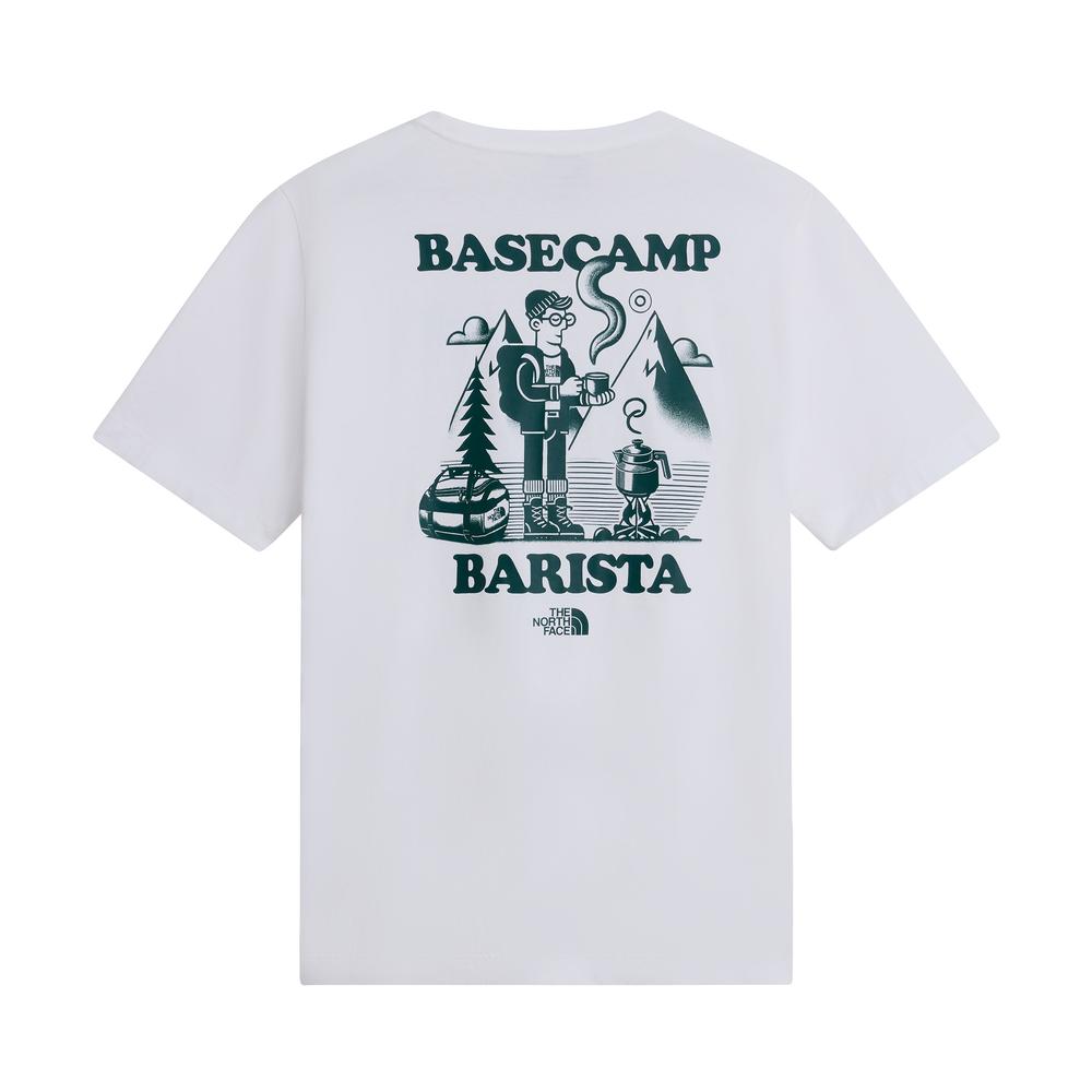 Tričko pánske The North Face Basecamp Barista 0A8JAAVD91 - biele