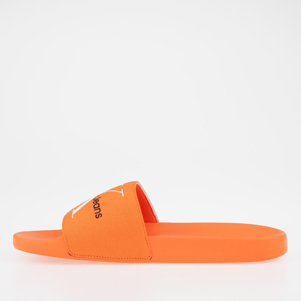 Klapky Calvin Klein Slide Monogram CO YM0YM00061-0JG - pomarančové
