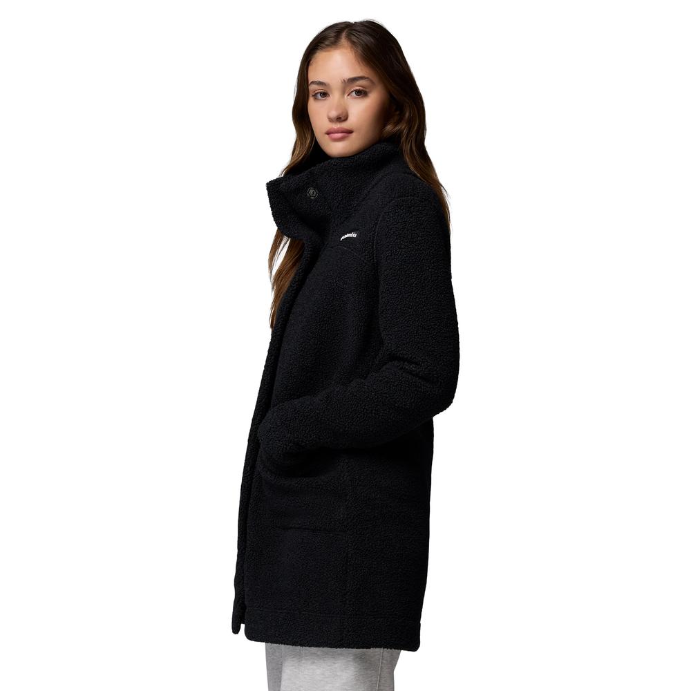 Dámská bunda Columbia Panorama Lon Sherpa Fleece 1862582010 - čierne