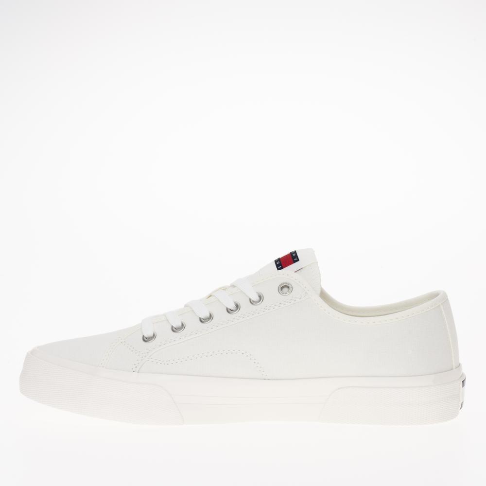Topánky Tommy Hilfiger Lace-Up Canvas EM0EM01365-YBL - biele