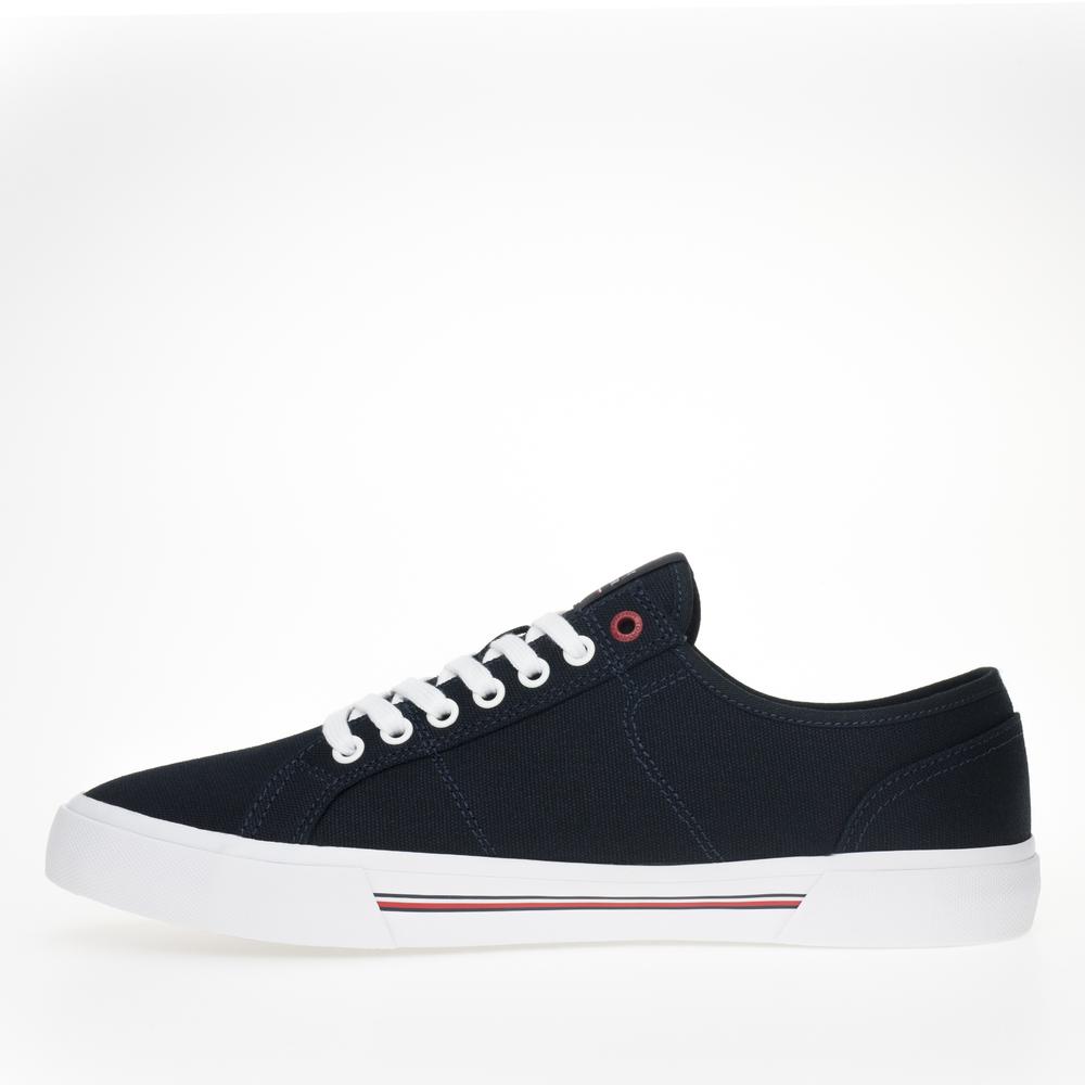 Topánky Tommy Hilfiger Core Corporate Vulc Canvas FM0FM04560-DW5 - tmavomodré