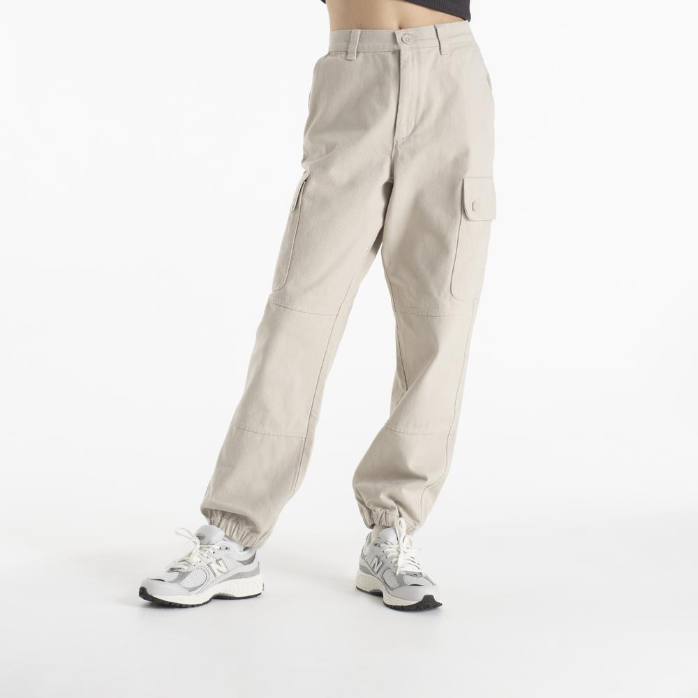 Nohavice Champion Organic Cotton Cargo Trousers 117448-ES057 - biele