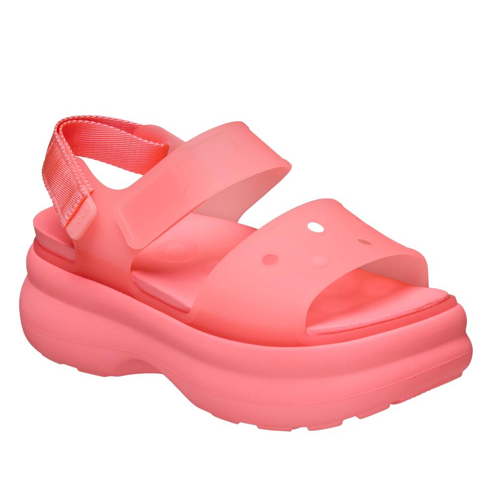 Dámske sandále Crocs Soho Frosted Y-Strap 212651-6UI - ružové