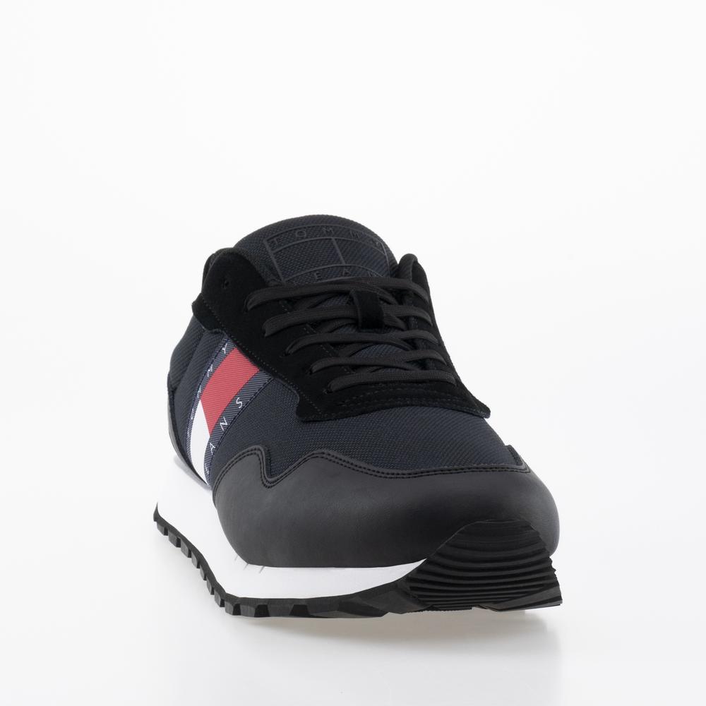 Topánky Tommy Jeans Retro Runner EM0EM01081-BDS - čierne