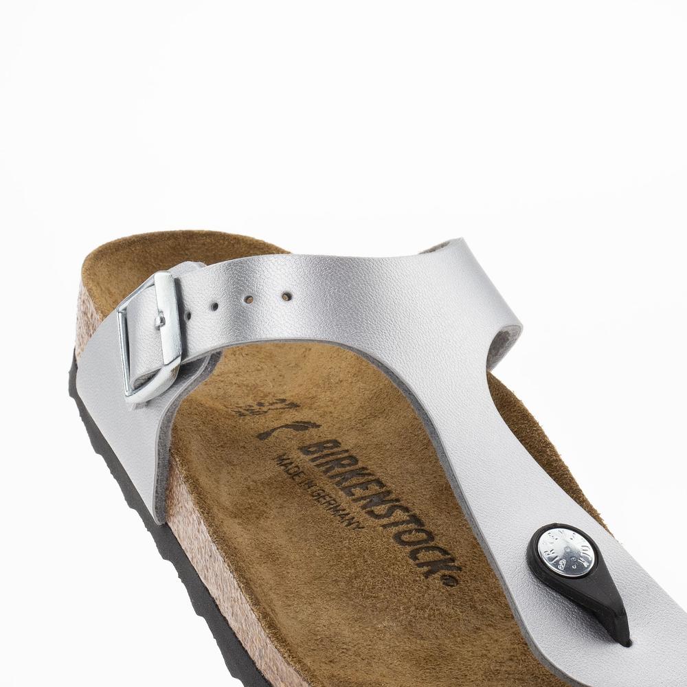 Žabky Birkenstock Gizeh 43853 - strieborné
