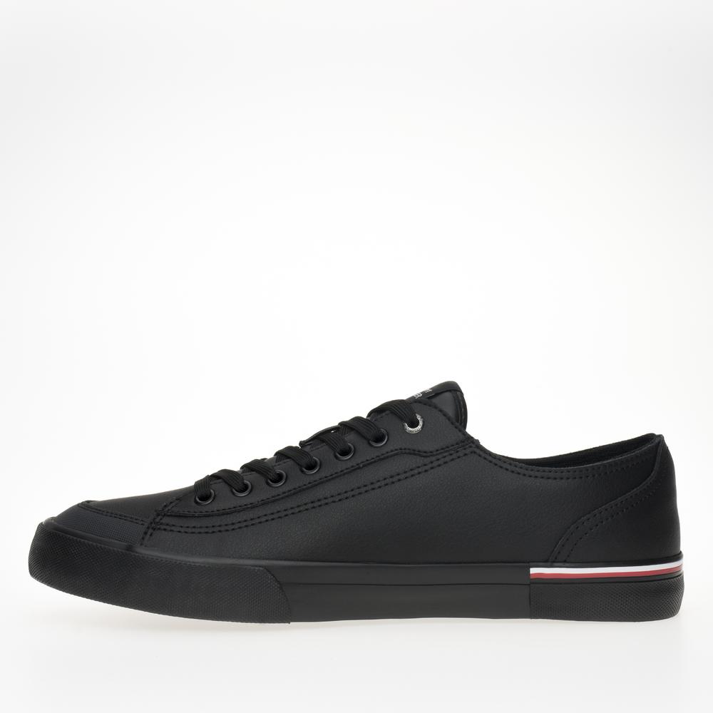 Topánky Tommy Hilfiger Corporate Vulc Leather FM0FM04953-BDS - čierne