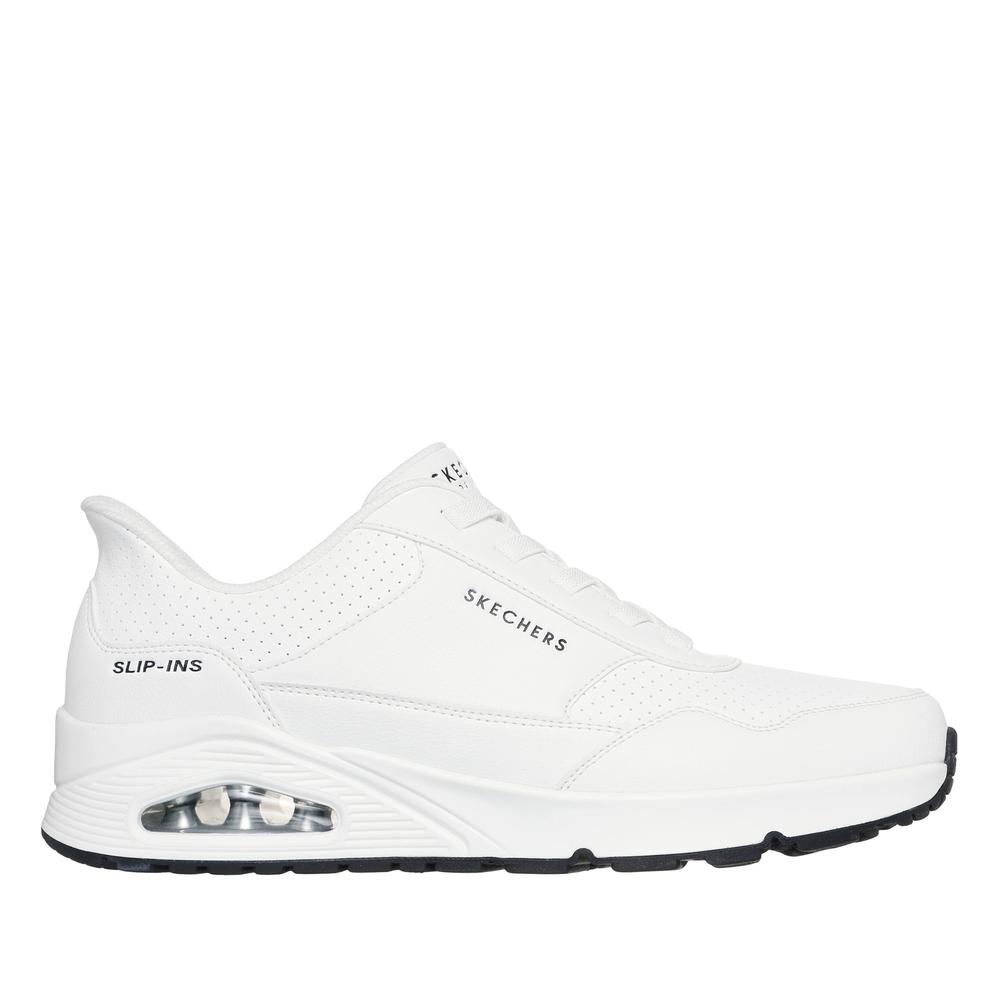 Pánske topánky Skechers Slip-ins: Uno Banksia Luxe 183023WHT - biele