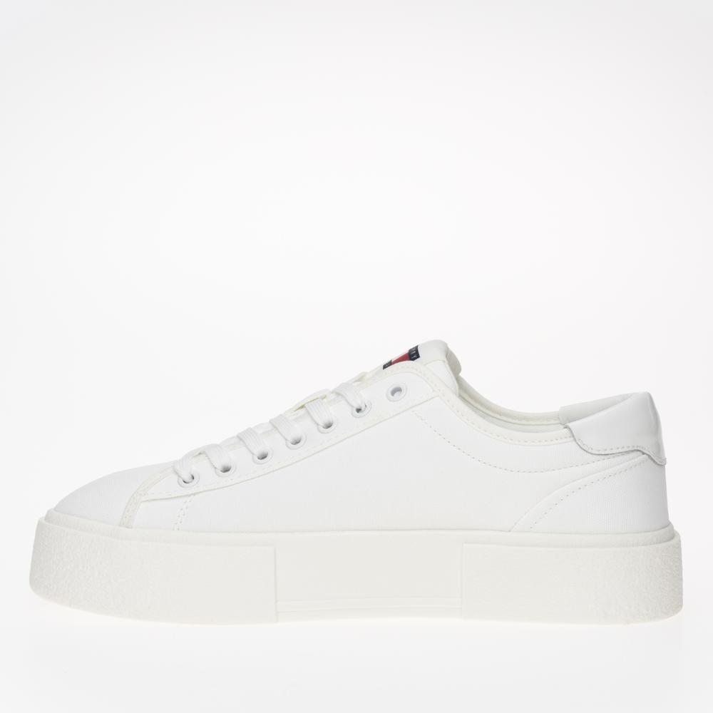 Topánky Tommy Jeans Floxing Flatform EN0EN02480-YBL - biele