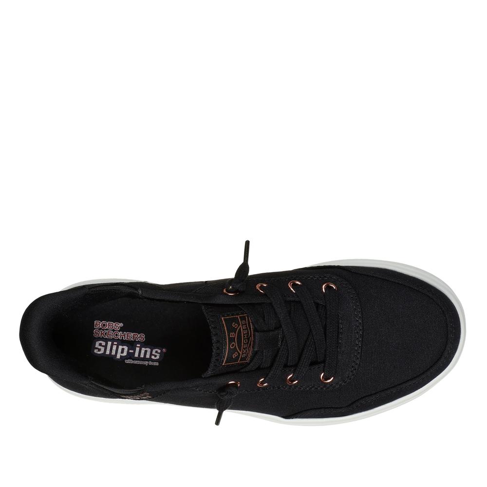 Topánky Skechers Slip-ins Bobs Skip Cute B Cute Sweet 114815BLK - čierne