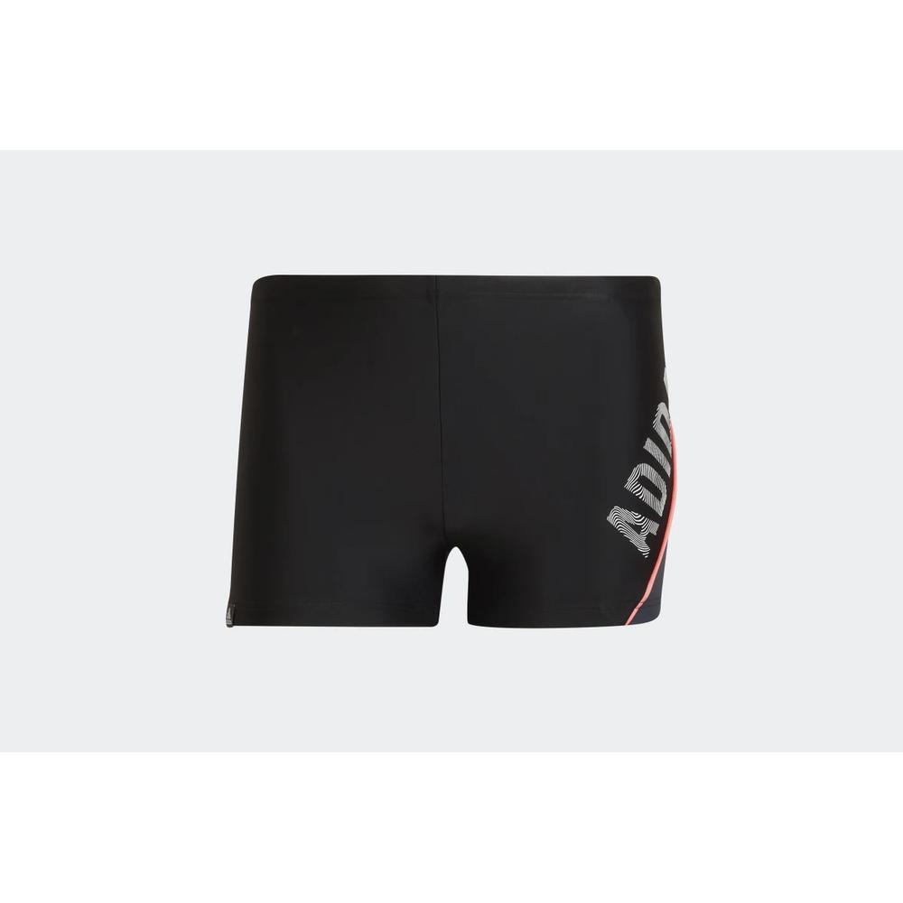 Plavky adidas Wording Swim Boxers HA0324 - čierne