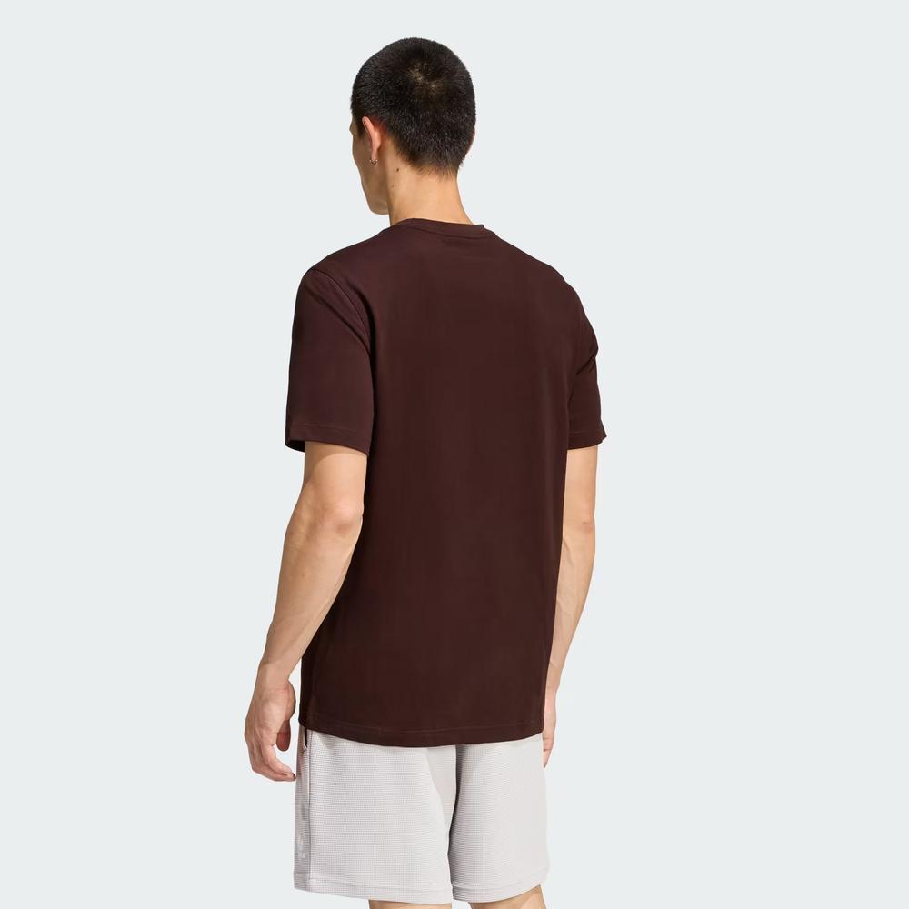 Tričko pánske adidas Originals Trefoil Essentials KE1146 - hnedé