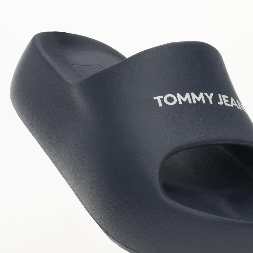 Klapky Tommy Jeans Chunky Flatform Pool Slides EN0EN02454-C1G - tmavomodré