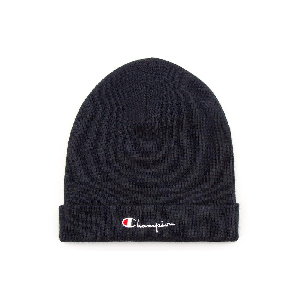 Čiapka Champion Wool Blend Stretch Script Logo Beanie Hat 804708-BS501 - tmavomodré