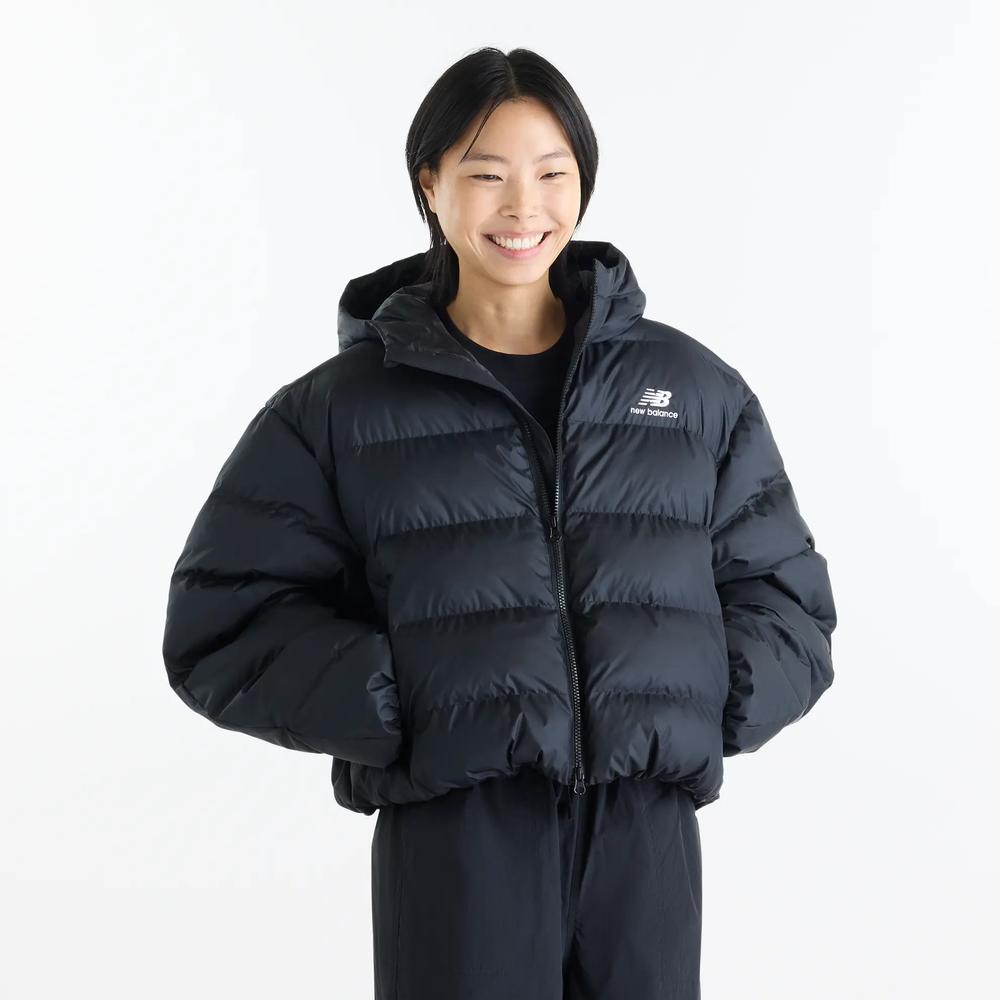 Dámská bunda New Balance Boston Puffer WJ62V5SNBK - čierne