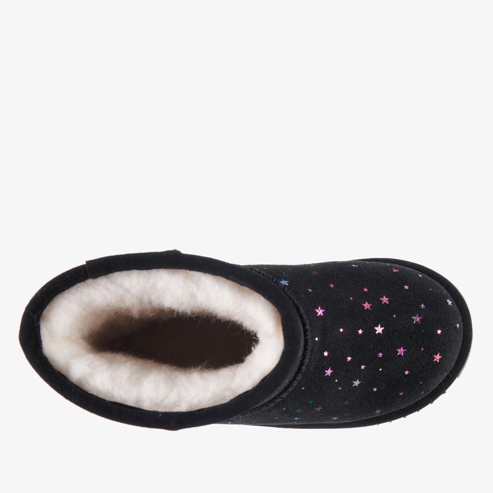 Detské topánky Emu Australia Sparkle Brumby K13100BLAK - čierne