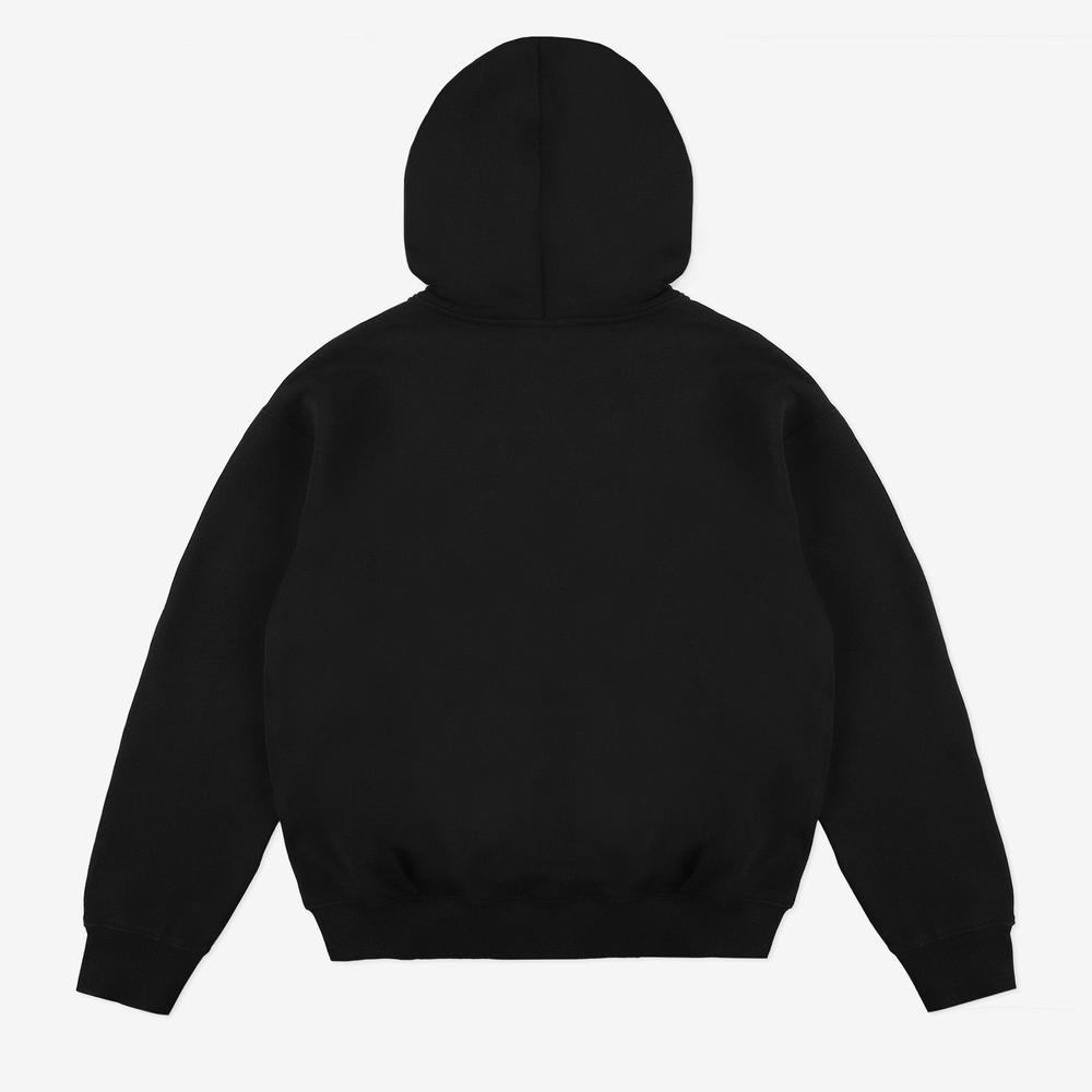 Pánske blúza Prosto Zip Hoodie Axel KL251MSWE2181 - čierne