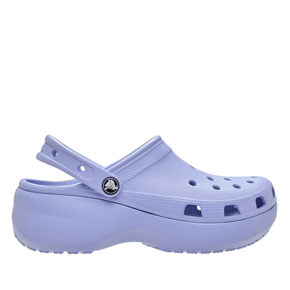 Klapky dámske Crocs Classic Platform Clog 206750-453 - fialové