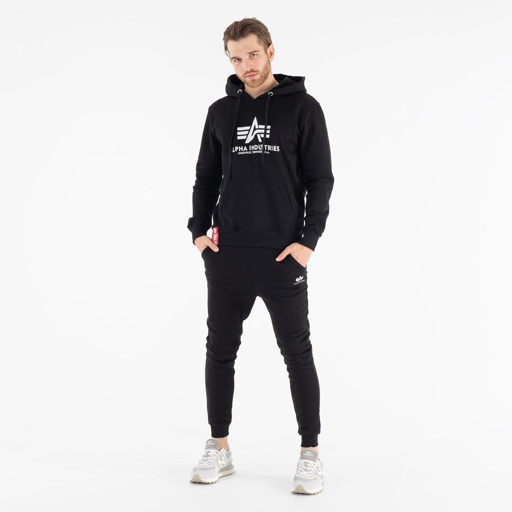 Blúza Alpha Industries Basic Hoody 17831203 - čierne