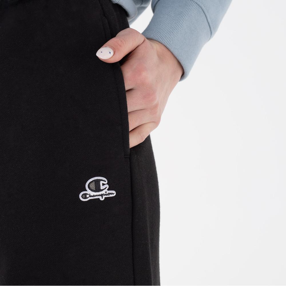 Nohavice Champion C Logo Embroidery Fleece 115487-KK001 - čierne