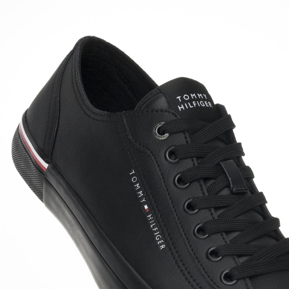 Topánky Tommy Hilfiger Corporate Vulc Leather FM0FM04953-BDS - čierne