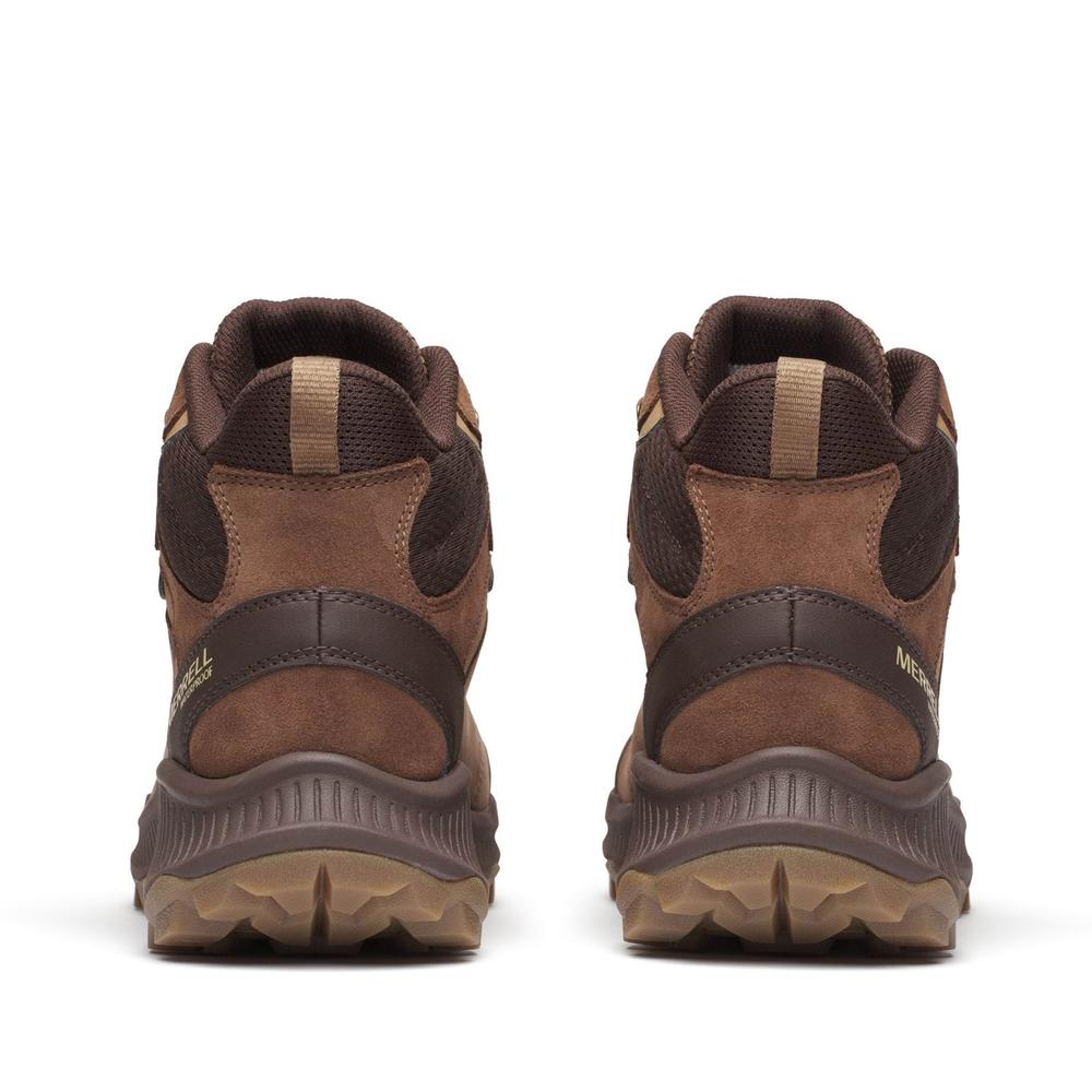 Pánske topánky Merrell Speed Strike 2 Leather Mid Waterproof J038073 - hnedé