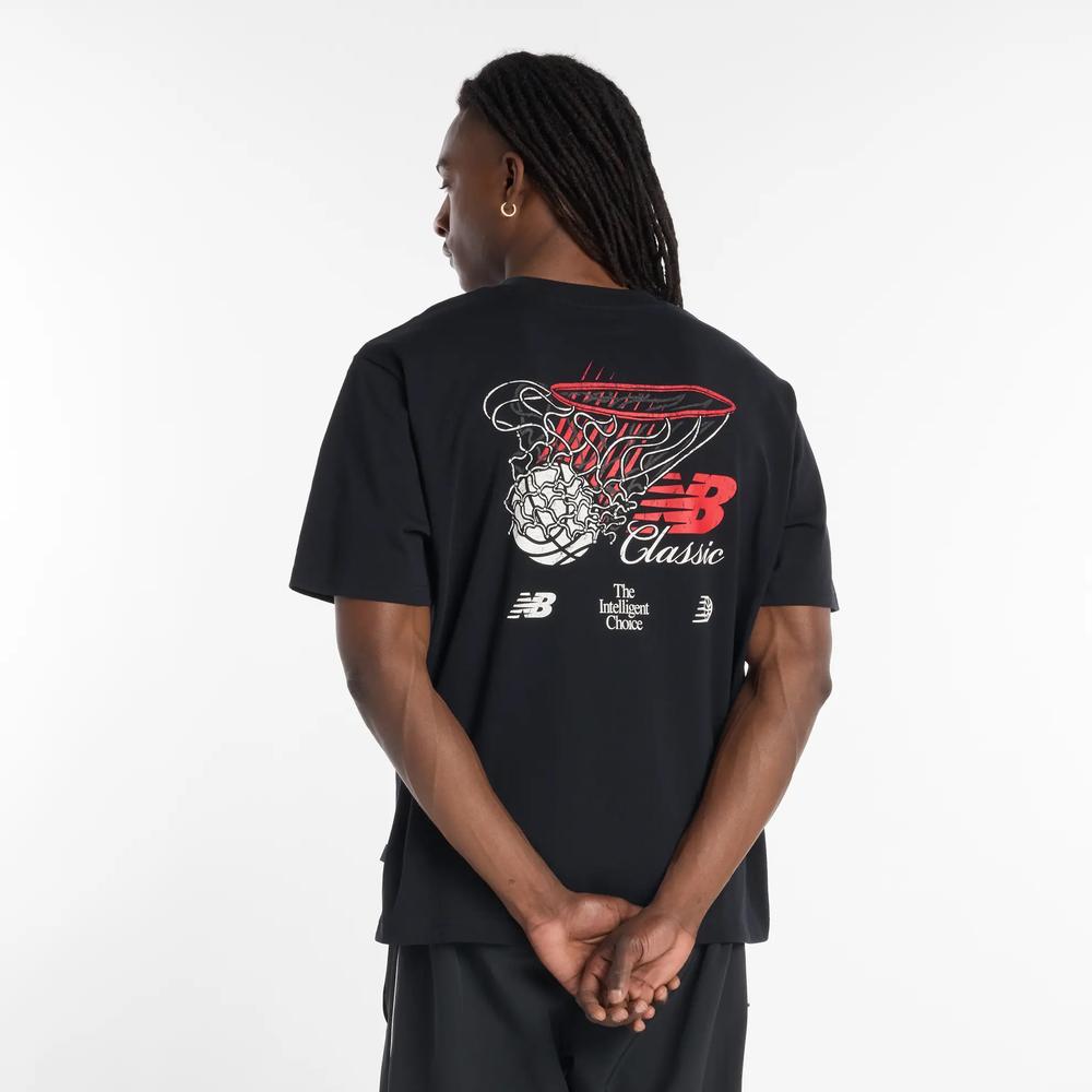 Pánske tričko New Balance MT53610BK - čierne