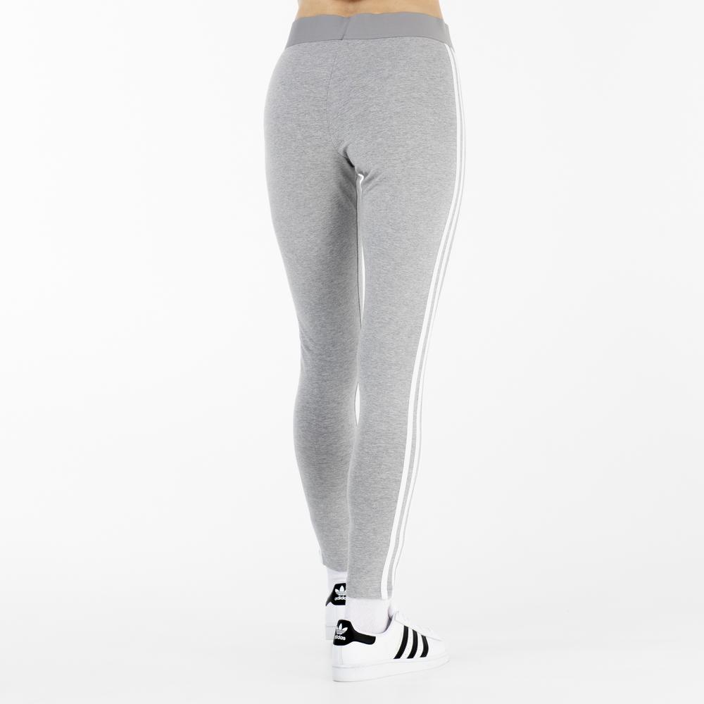 Legíny adidas Loungewear Essentials 3-Stripes Leggings GV6017 - šedý