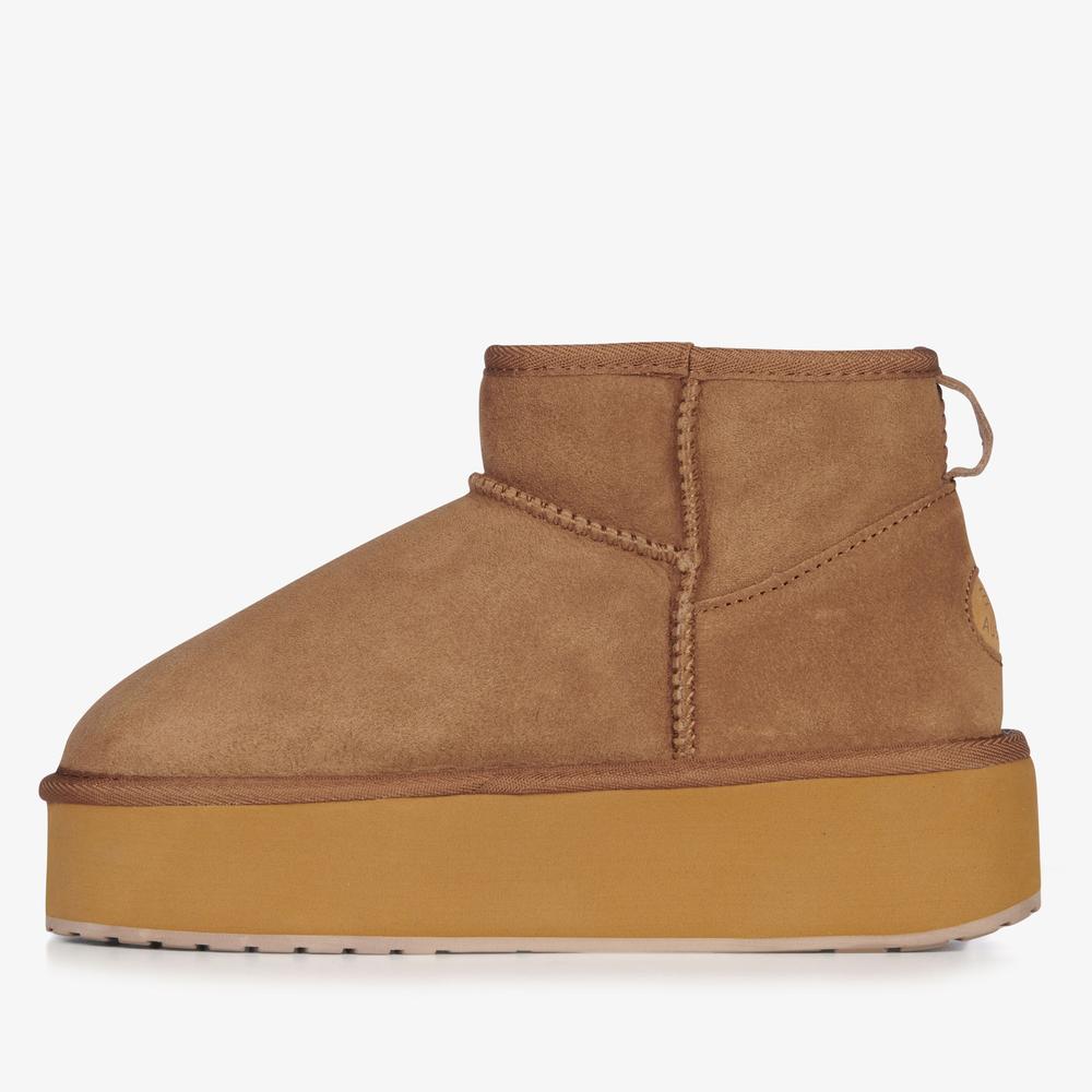 Topánky Emu Australia Stinger Micro Flatform W13082CHES - hnedé