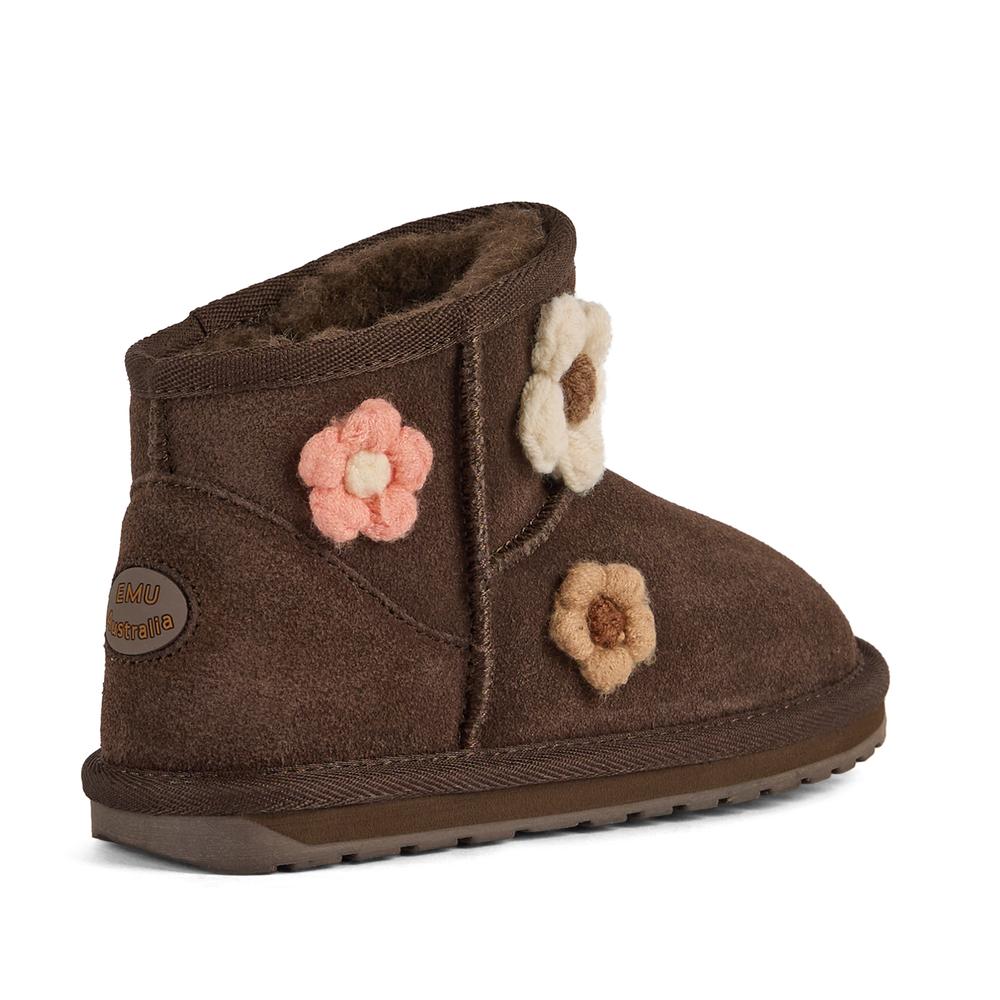 Detské topánky Emu Australia Daisy K13232CHOC  - hnedé