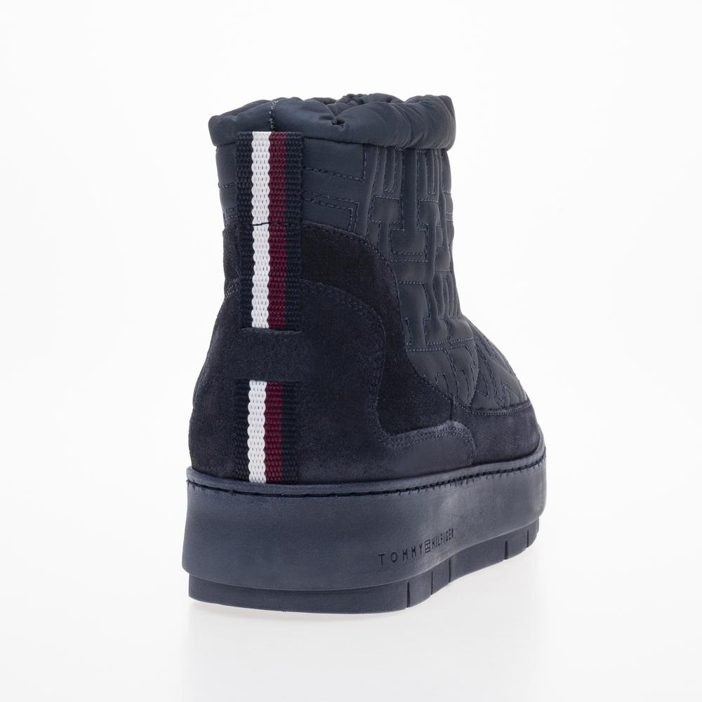 Topánky Tommy Hilfiger Tommy Monogram Snowboot FW0FW07637-DW6 - tmavomodré