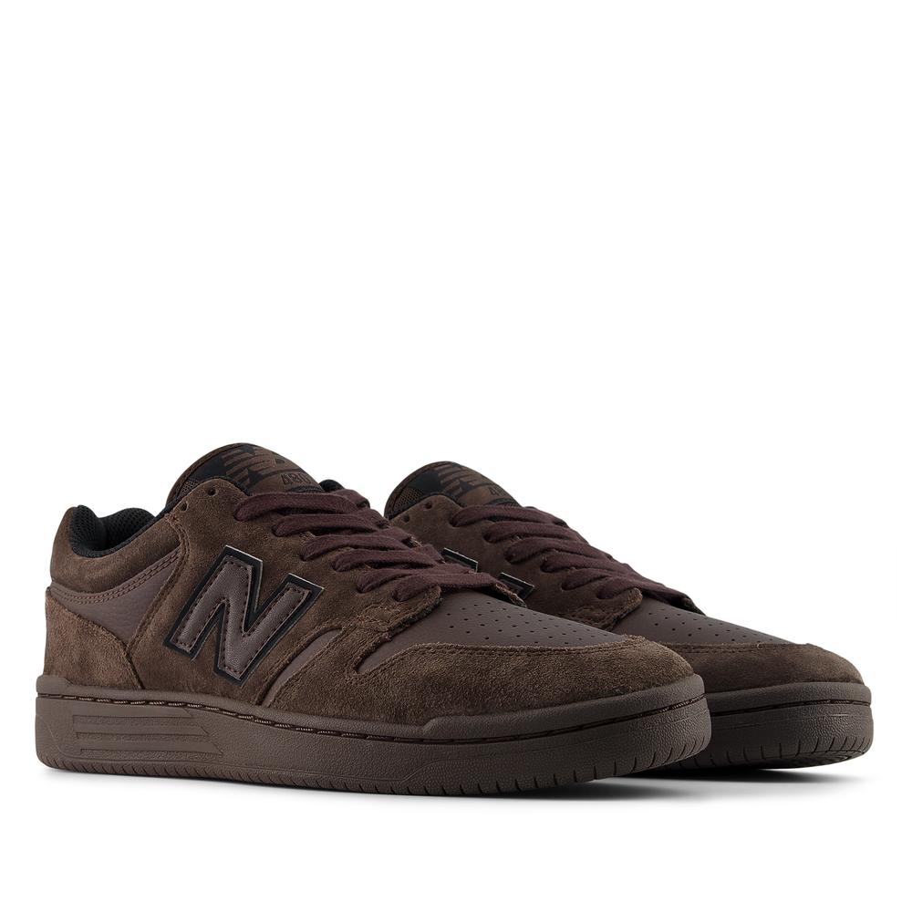 Pánske topánky New Balance Numeric UN480CHC - hnedé