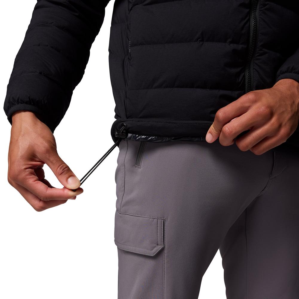 Mužský bunda Columbia Peak Down Hooded 2133972010 - čierne
