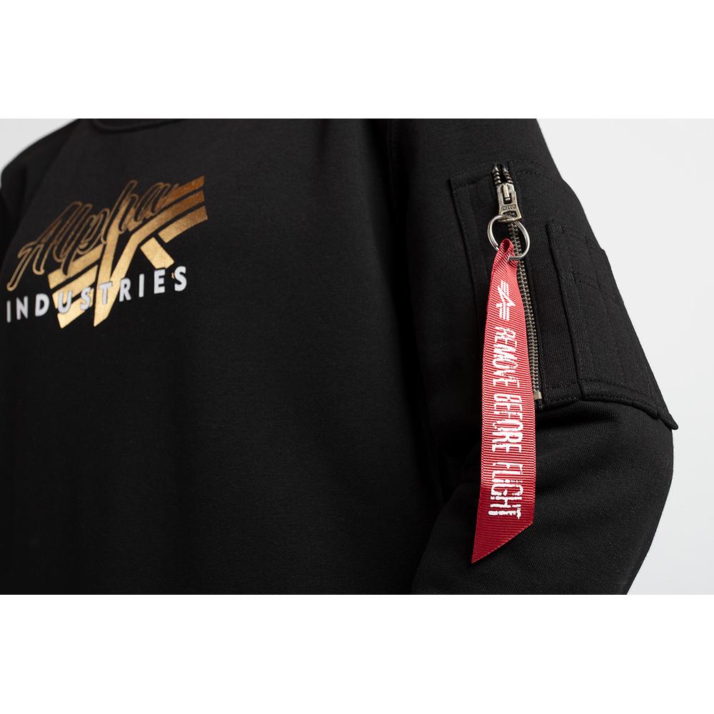 Blúza Alpha Industries Gold Logo 10603003 - čierne